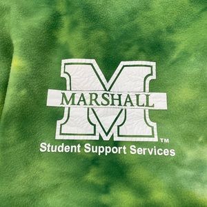 Marshall University Vintage Tie Dye Fleece Blanket